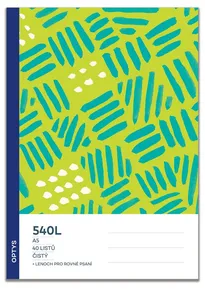 Schulheft 540, sauber, mit integriertem Schlitz, Stempel